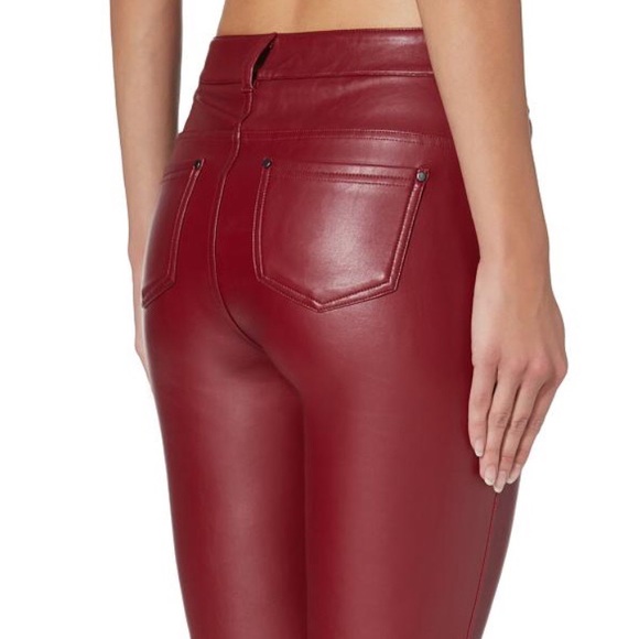 Gorgeous Ruby Faux leggings ...Made in italy - Picture 3 of 4